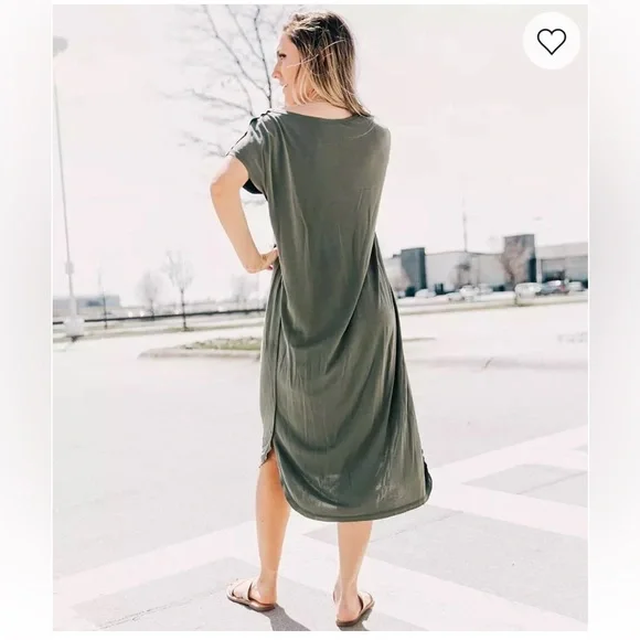 Double Zero Dropped Shoulder Midi Dress EUC - Picture 6 of 6